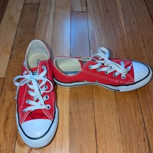 Converse Red and White Sneakers
